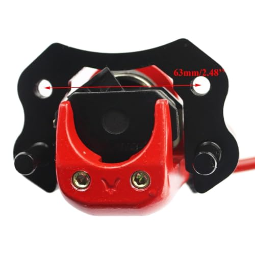 PRO BAT Rear Foot Brake Master Cylinder Caliper Assembly - color: red