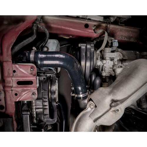 IAG Silicone Radiator Hose Kit for Subaru WRX 2008-14, STI 08-21, Black - color: Black