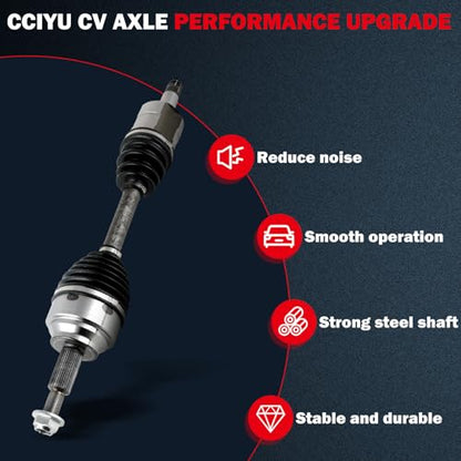 CCIYU Front Left CV Axle Drive Shafts for Jeep Grand Cherok- 2011-2022 - size: 17-5786