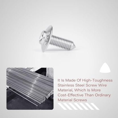 Fairing Bolt Kit, for BMW Motorcycle Body Panel, Windshield & Seat Cowl - size: M5 x 20