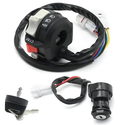 4KB-83973-00-00 Start Stop Headlamp Switch and Ignition Key Switch, Replacement for Yamaha ATV Bear Tracker 250 YFM250X 2002 2003 2004, Replaces 4XE-82510-00-00