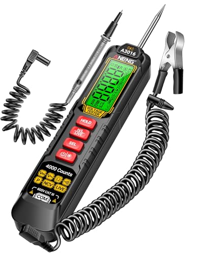 ANENG 0.5V-600V Multimeter, AC/DC Automotive Test Light, Circuit Tester Pen - style: A3016 Rechargeable Version
