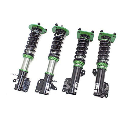 Rev9 R9-HS2-105 Hyper-Street II Coilover Suspension Lowering Kit, Mono-Tube Shock w/ 32 Click Rebound Setting, Full Length Adjustable, compatible with Mazda Protege (BJ) 1999-03