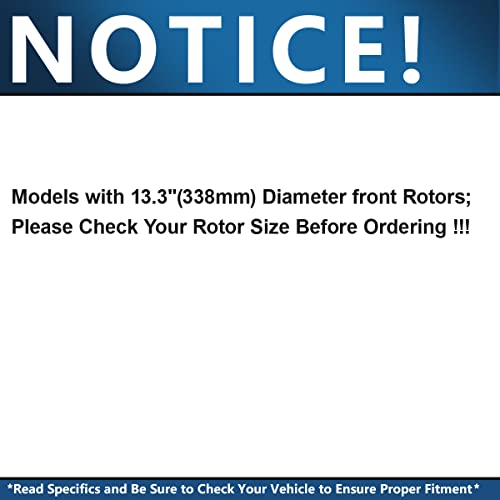 Detroit Axle - Brake Kit for 2003-2009 Toyota 4Runner Lexus GX470 - size: 10PR1100034/kit