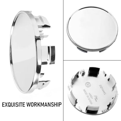 85mm(3.35in)/78mm(3.07in) Chrome Silver Car Wheel Center Hub Caps Set of 4 for Titan(2004-2021) Armada(2004-2022) #40342-7S500#40342-1LA2A #40342-5ZM0 - color: Chrome