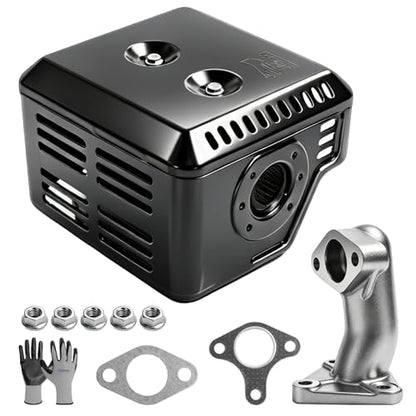 Parts Camp GX240 Muffler Exhaust Assembly Fits for Honda GX240 GX270 8HP 9HP Engine Motor Harbor Freight Predator 301cc engine - size: GX240/GX270