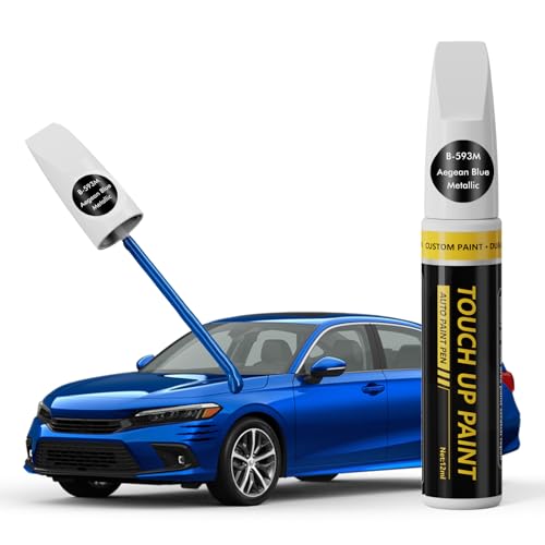 (Aegean Blue Metallic (B-593M) Car Touch Up Paint for Honda - color: Aegean Blue Metallic (B-593M) for 2025 CR-V/2025 CIVIC/2025 Accord/2025 HR-V/2025 Pilot/2025 Odyssey/2025 Ridgeline/2025 Passport