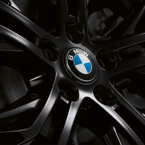 BMW 36122455268 Floating Center Caps Compatible with All Original Alloy Wheels with 5x112 Bolt Pattern 56mm Roundel (Set of 4) - size: 5x112