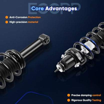 ECCPP Complete Struts Spring Assembly Rear Fit for Chrysler 200 2011-2014 - size: 2*Rear Complete Strut