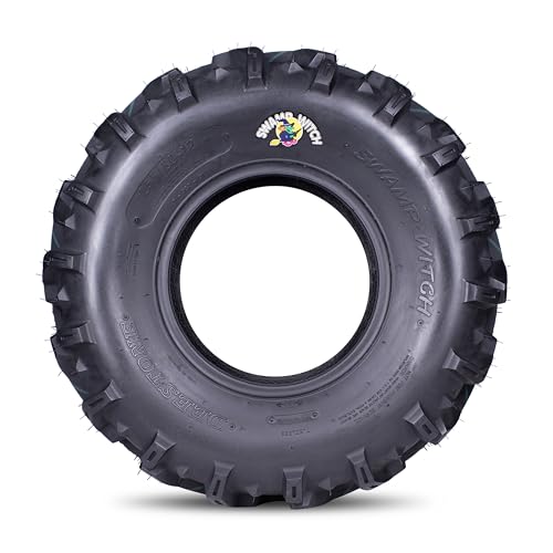 Deestone 28x10.00-12 D932 Swamp Witch Tire – 57F 28x10x12 – 6 Ply T/L – ATV Off-Road Traction Tire/Keychain Package - size: 28x10.00-12