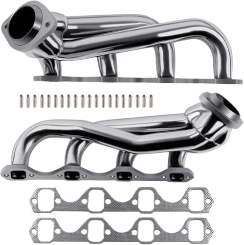 Exhaust Headers Direct Bolt-On Replacement Fits 1979-1993 Ford Mustang 5.0L - size: Fox Body 5.0L Polished Stainless Shorty Headers