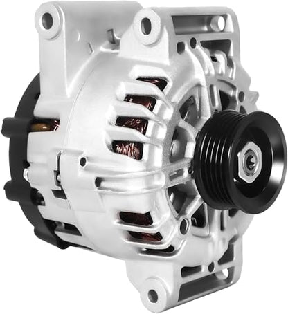 11459N Alternator Compatible with 2010-2017 Chevy Equinox L4 2.4L, 2010-2017 GMC Terrain, 2012 2015-2017 Buick Regal, 120A 5-Groove Pulley, Replace# 13500315, 13588328 - size: 11459N