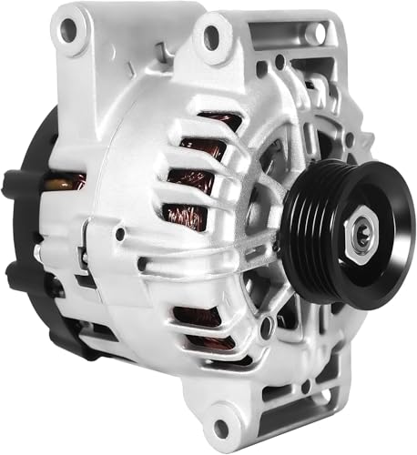 11459N Alternator Compatible with 2010-2017 Chevy Equinox L4 2.4L, 2010-2017 GMC Terrain, 2012 2015-2017 Buick Regal, 120A 5-Groove Pulley, Replace# 13500315, 13588328 - size: 11459N