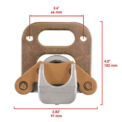 Caltric Front Rear Brake Caliper Compatible with Polaris Sportsman 500 4x4 1998 1999 with Brake pads