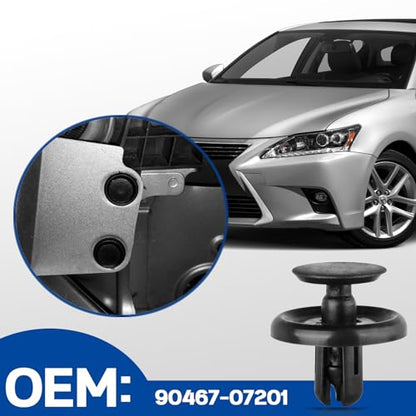 120 pcs Engine Under Cover Push Pins Retainer Clips for Toyota Lexus Body