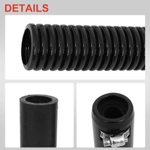 44" Stainless Steel Radiator Flexible Coolant Water Hose Kit - color: Black, size: 44 Inch