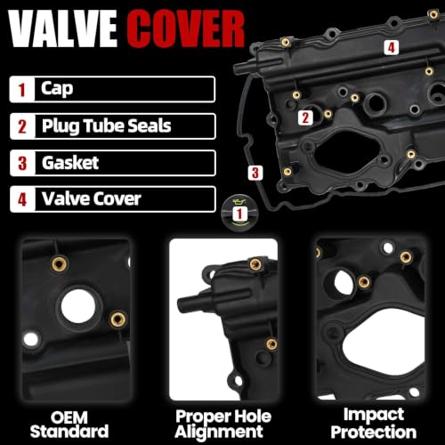 MITZONE Engine Valve Cover Compatible with 2011-2015 KIA Optima 2011-2016 Sportage 2012 Sorento 2014-2015 Huydai Tucson Replace 22410-2G710
