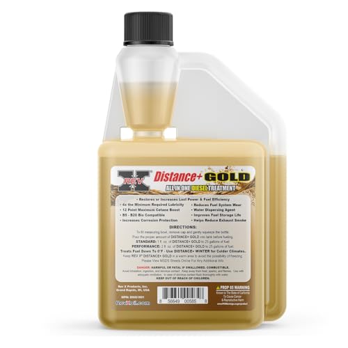 REV X Distance+ Gold High Lubricity Diesel Additive - 16 fl. oz.