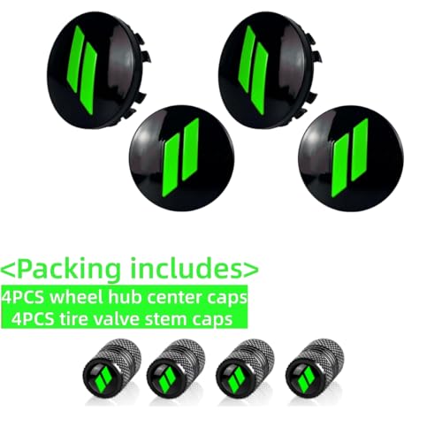 4Pcs Wheel Center Cap 63mm/2.5 inches Compatible with Dodge(Green) - color: Green