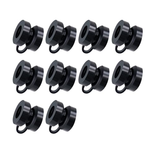 Exhaust Hanger Grommets,10Pcs,Black,1-1/8″ Dia,7/8″ Thick