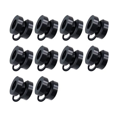 Exhaust Hanger Grommets,10Pcs,Black,1-1/8″ Dia,7/8″ Thick