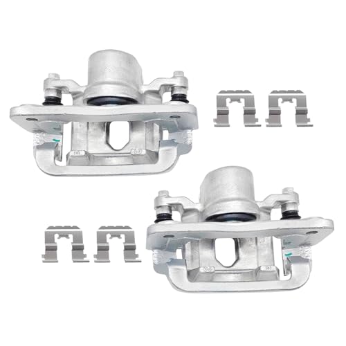 2 Pcs Left & Right Brake Calipers Fit for 2010-2013 Hyundai Santa Fe Kia Sorento, Driver and Passenger Side Rear Brake Caliper w/Bracket Replace for 19B6270 19B6271 - size: 19B6270+19B6271