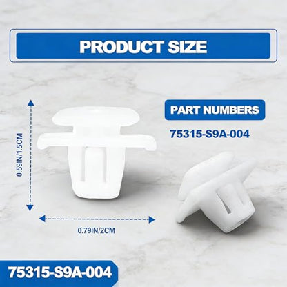 100pcs Mixed Lower Outer Door Weatherstrip Clip - Rear Wheel Arch Garnish Moulding Clip - Snap Fitting Grille Clip - Door Panel & Interior Trim Retainer Clips - Bumper Moulding Clip for Honda - style: Honda-CRV