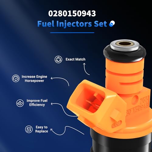 8Pcs Fuel Injectors Compatible with Ford Lincoln Mercury - size: FJ713