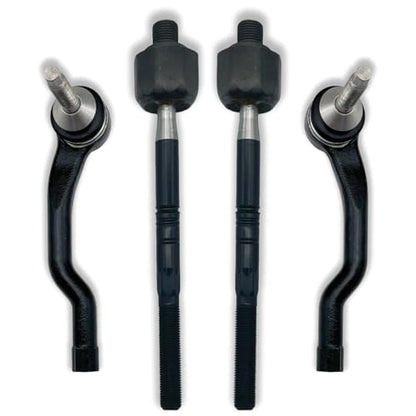 4pcs Front Inner & Outer Tie Rod Ends Kit Fit for Ford Edge 2015-2018, Fusion 2013-2017, Fit for Lincoln MKZ 2013-2017, MKX 2016-2018 | EV801122 X2 ES801109 ES801110 - size: EV801122 X2 ES801109 ES801110