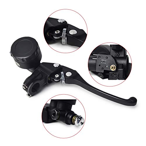 7/8" Motorcycle Brake Master Cylinder Clutch Levers Set Universal