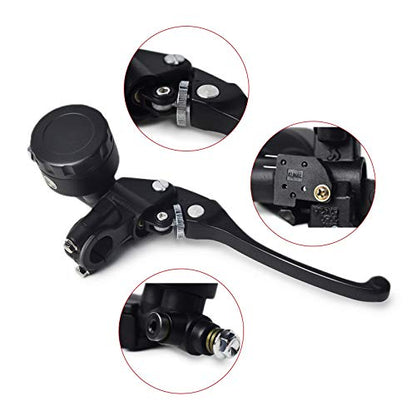 7/8" Motorcycle Brake Master Cylinder Clutch Levers Set Universal