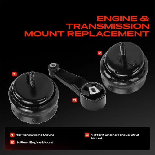 A-Premium Engine Motor Mount and Torque Strut Mount Kit, Set of 3