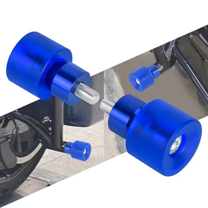 Crash Bar Wheel Screw Fit for Harley Touring and Softail - style: Blue Wheel with Blue Slider