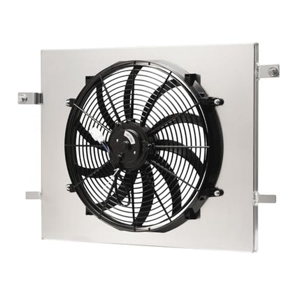Radiator Shroud&16'' Electric Fan for 2004-2009 Dodge Ram 1500 2500 3500 4000 5.7 5.7l Radiator Cooling Fan Assembly kit