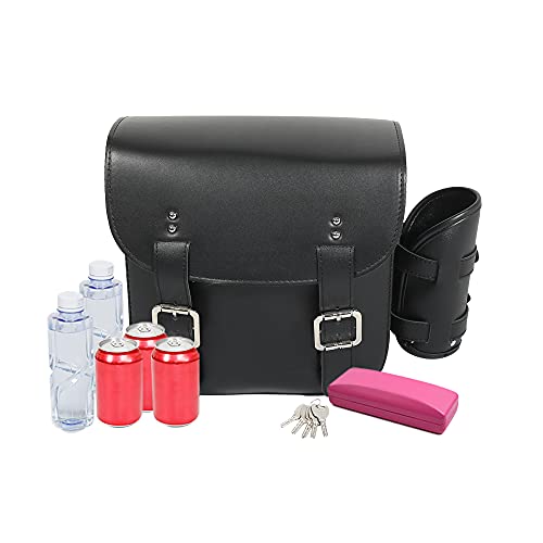 Motoforti Pair Motorcycle Saddlebag Side Tool Bags Cycling Luggage Bag Waterproof Faux Leather