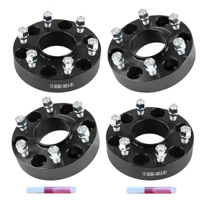 4pcs 6x5.5 1.5 inch Wheel Spacers for Silverado Sierra 1500, Tahoe, Escalade, Yukon, Avalanche, Express, Suburban, M14x1.5 Studs & 78.1mm Hub Bore, 6x139.7mm 6 Lug Forged Tire Spacers