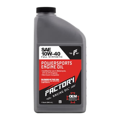 Factory Racing Parts Oil Change Kit compatible with Suzuki Motorcycles