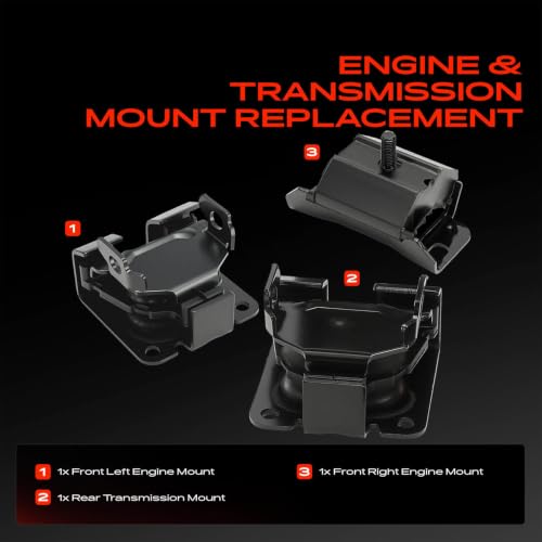 A-Premium Engine Motor Mount and Transmission Mount Kit, Set of 3
