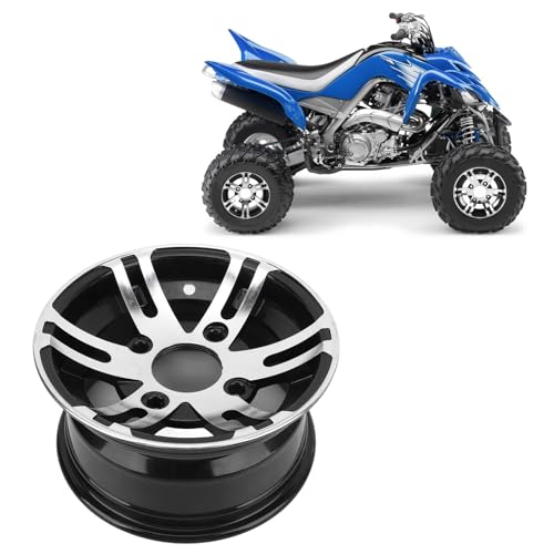 SIXRUN Aluminum Alloy ATV Wheel Rim, 10 Inch, Universal, Compatible with ATV, Go Kart, Cart, with High Strength and Chic Design (Front Wheel) - size: Front Wheel