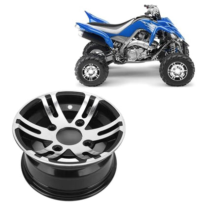SIXRUN Aluminum Alloy ATV Wheel Rim, 10 Inch, Universal, Compatible with ATV, Go Kart, Cart, with High Strength and Chic Design (Front Wheel) - size: Front Wheel