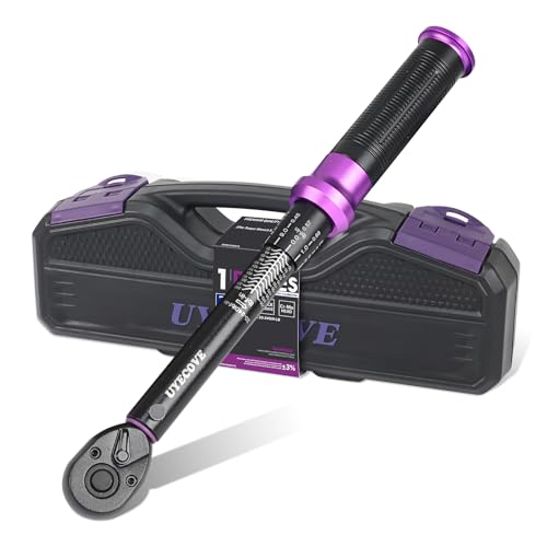 1/4" Inch Drive Click Torque Wrench 20-240 FT-LB/2.3-27.1N.M, ±3% Accuracy, Dual-Direction Click Professional Torque Wrench, Dual Range Scales Graduated in FT.LB and N.M, Purple - size: 1/4" 20-240 FT.LB(Purple)