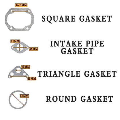 Gasket Kit Suit with 52.4mm Bore Cylinder Head for Chinese 110cc Engine ATV Dirt Bike Go Kart Quad 4 Wheeler Dune Buggy 1P52FMH (23 PCS)