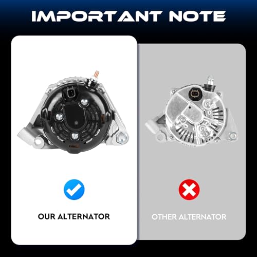 New Alternator 3.7L 4.7L for Dodge Durango 2001-2006, for Jeep Liberty 2002-2006, for Grand Cherokee 2005-2006, for Commander 2006, High Output Alternator Replace for 56029914A