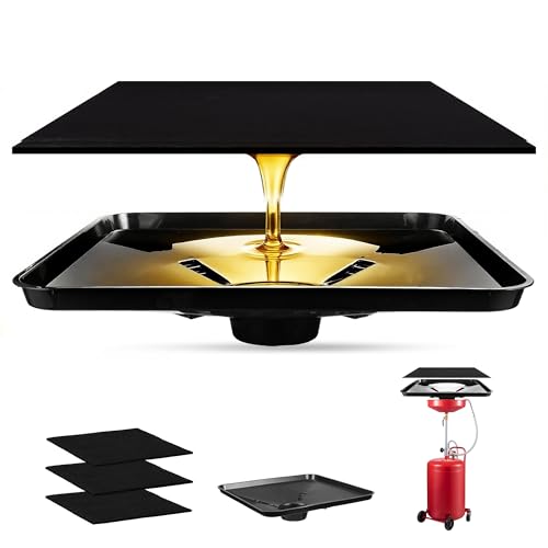 17892 Transmission Drain Pan with 3-Pack 22-Inch Oil Drain Splash Pads