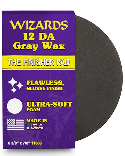 Wizards 21 DA Gray Wax & Finishing Pad - Velcro, 6-3/8" x 7/8" - color: 21 DA Gray Wax/Finishing Pad