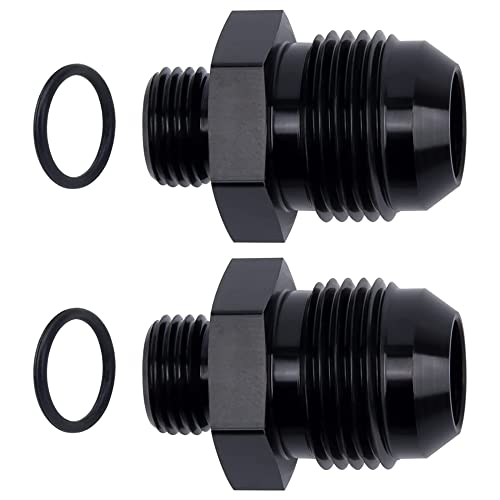 EVIL ENERGY 10AN Flare to AN6 ORB Male O-Ring 2PCS Fitting Adapter - size: 6AN ORB to 10AN