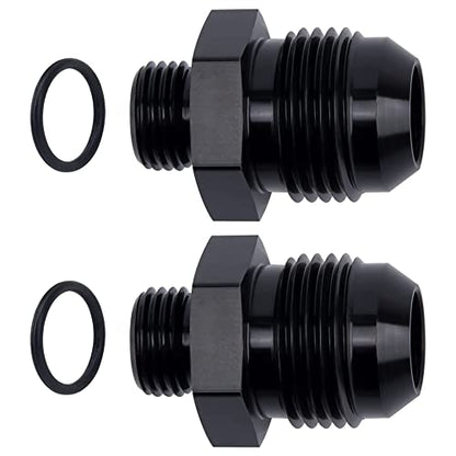 EVIL ENERGY 10AN Flare to AN6 ORB Male O-Ring 2PCS Fitting Adapter - size: 6AN ORB to 10AN