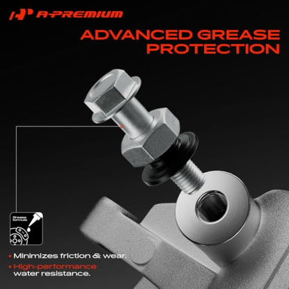 A-Premium Rear Left and Right Side Disc Brake Caliper with Bracket - style: Rear Driver and Passenger