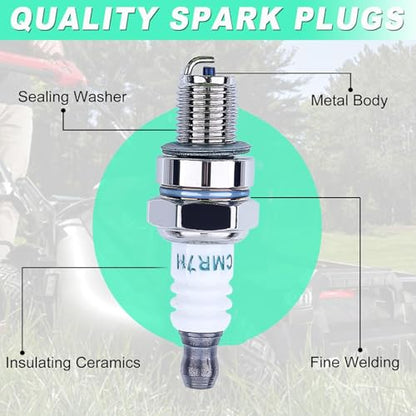 10 Pack CMR7H Spark Plugs, Spark Plug for Shindaiwa 3699-91867 Red Max 369991867, 506615101, 544260901, Sparkplug for Husqvarna 581362301 Stihl Redmax Blowers Brushcutters Trimmers Chain Saws - color: 10 Pack CMR7H Spark Plug