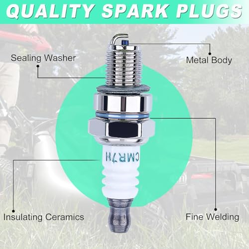 10 Pack CMR7H Spark Plugs, Spark Plug for Shindaiwa 3699-91867 Red Max 369991867, 506615101, 544260901, Sparkplug for Husqvarna 581362301 Stihl Redmax Blowers Brushcutters Trimmers Chain Saws - color: 10 Pack CMR7H Spark Plug